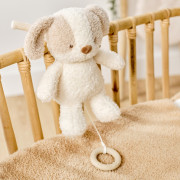 Hračka plyšová hudební Teddy pejsek Nattou 24 cm, 0 m+