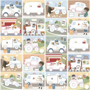 Omalovánky s pastelkami Doprava Jim