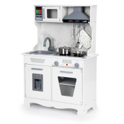 Velká dřevěná kuchyňka pro děti se světly a zvuky + příslušenství
