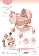 Můj první kočárek pro panenky s taškou Tulipe 56 cm DeCuevas