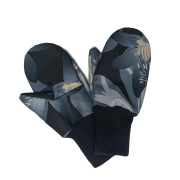 Zimní palcové rukavice softshell s beránkem Bloom černá  Esito vel. 5 - 7 let