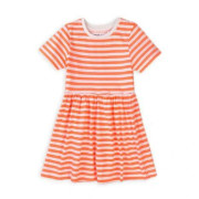 Šaty dívčí bavlněné, Minoti, 6TDRESS 4, oranžová