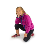 Mikina dětská chlupatá se stojáčkem, Pidilidi fuchsia