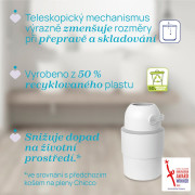 Koš na plenky teleskopický Odour Off na odstranění zápachu Chicco 