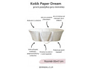 Mojžíšův košík pro miminko Paper Dream white + matrace Airdream Ahojbaby