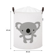 Koš na hračky bavlněný uzavíratelný 43 l Sipo