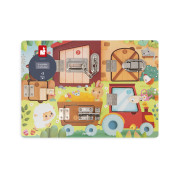 Dřevěná deska se zámky farma Janod