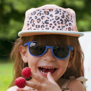 Kšiltovka Apricot leopard UPF 50+ KiETLA