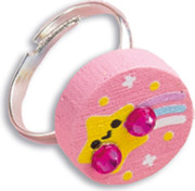 Kreativní sada Výroba šperků dřevěné korálky Duhová krajina 4 ks Janod Atelier 