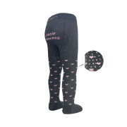 Punčocháče s protiskluzem 3x ABS vel. 80/86 šedé little princess Be Snazzy