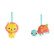 Lehátko vibrující s melodií Whimsical Wild 0 m+ do 9 kg 2019 Bright Starts