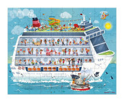 Puzzle Námořní plavba 2v1 100-200 ks Janod