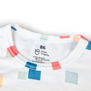 Souprava tenká chlapecká KR Outlast® Bílé kostičky / tm. lišejník Little Angel