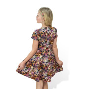 Dívčí kolové šaty Leontýna hnědá Esito