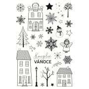 Dětská razítka Aladine Stampo Art, 29 ks - Kouzelné domečky