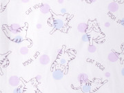 Letní spací pytel bambus kočka fialové nohavice Kaarsgaren