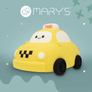 LED silikonová noční lampička stmívatelná, dotyková - taxi Mary's 