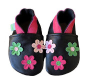 Kožené capáčky Barefoot Vel. M (6-12 měs.) Hopi Hop