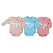 Kojenecké celorozepínací body Koala Vážka tyrkysové