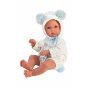Obleček pro panenku miminko New Born velikosti 35-36 cm Llorens 2dílný modrý
