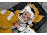 Fusak/zavinovačka/deka do autosedačky Vintage Animals Sky Blue Sleepee