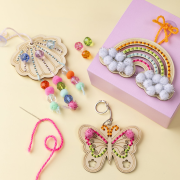 Kreativní sada Vyšívání dřevěných dekorací