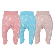 Kojenecké bavlněné polodupačky Koala Vážka růžové