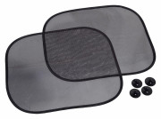 Sluneční clona 2 ks černá - ovál  