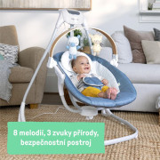 Houpačka pohupující hudební Chambray 0 m+, do 9 kg Ingenuity