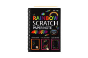 Škrabací/Vyškrabovací notes duhový 10 listů