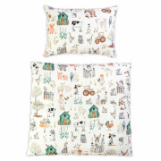 Povlečení do postýlky, 2D sada - Farma, 135x100 cm