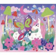 Kreativní sada Pěnové nálepky a svítící písek Magické víly Janod