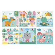 My arts&crafts Mini Sametové omalovánky Farma od 18 měsíců Janod