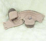 Capáčky Teddy fleece double Brown hnědá Esito