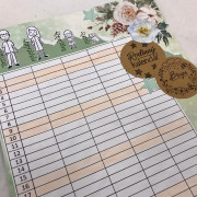 Diářová razítka Stampo Bullet Journal 67 ks - Rodinný kalendář Aladine 