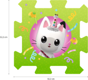 Pěnové puzzle Gabby 2024 32 x 32 x 1,5 cm Trefl