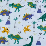 Povlečení do postýlky Dino "Cute and wild" 100 x 135, 40 x 60 cm Jerry Fabrics