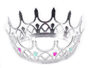 Královská koruna karnevalová královna stříbrná