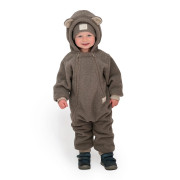 Rostoucí zimní kombinéza Teddy fleece double Brown Esito