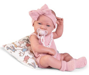 Realistická panenka miminko s celovinylovým tělem 42 cm Lua 50410 Antonio Juan