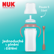 Lahvička na učení s brčkem Perfect Match 260 ml Nuk 