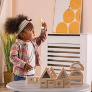 Dřevěné kostky zrcadlové - 16 kusů Viga