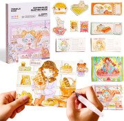 Kreativní kniha Malování vodovými barvami Dessert Princess Jarmelo