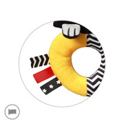 Kontrastní. smyslové chrastítko Mouse Baby Ono