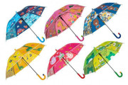Deštník vystřelovací kov/plast mix barev 