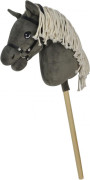 Hobby horse Stepos Premium Scarlet šedá 70cm