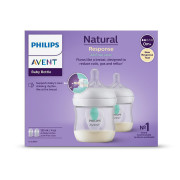 Láhev Natural Philips Avent Response s ventilem AirFree 125 ml, 0 m+, 2 ks