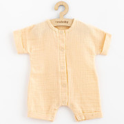 Kojenecký letní mušelínový overal New Baby Leny peach