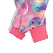 Dětské tepláky s vysokým pasem Disko koule - růžové Esito 