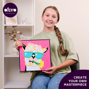 Malování hmotou podle čísel Lama 29 x 29 cm Okto